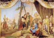 Giovanni Battista Tiepolo Rachel Hiding the Idols from her Father Laban oil painting reproduction